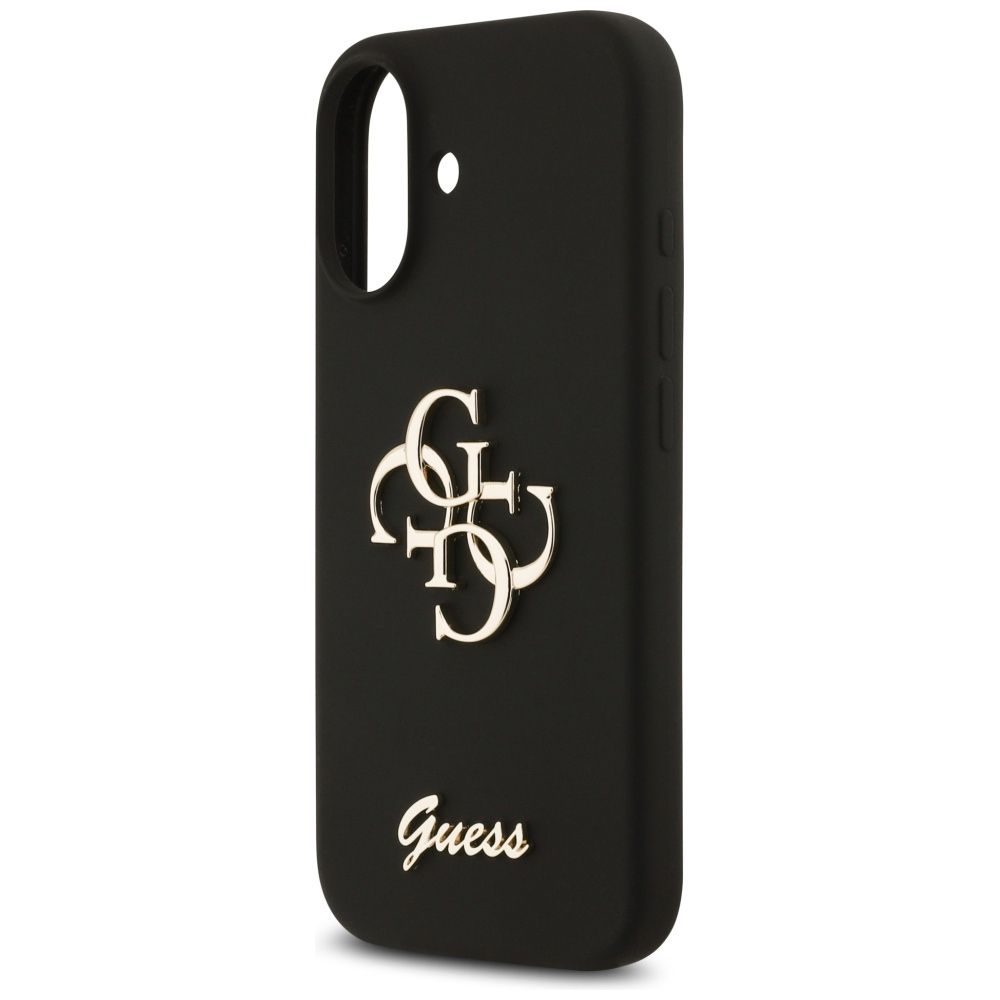 GUESS case for IPHONE 17 GUHCP17SSC4GSMK (Silicone W/ Big 4G Script) black