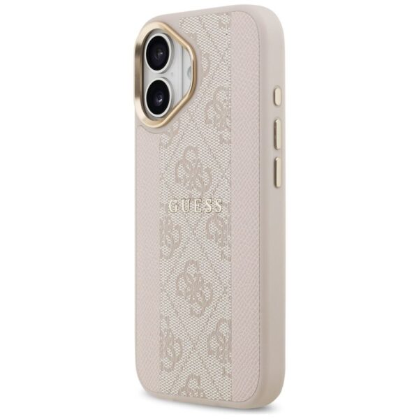 01ff84877c0e38d8ff33dbc2c426d318 GUESS case for IPHONE 17 compatible with MagSafe GUHMP17SPG4SEMCP (PU W/ 4G PU Stripe) pink