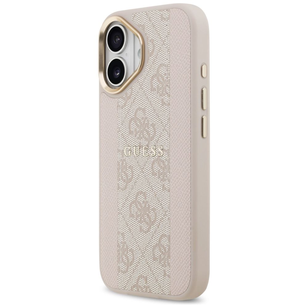 01ff84877c0e38d8ff33dbc2c426d318 GUESS case for IPHONE 17 compatible with MagSafe GUHMP17SPG4SEMCP (PU W/ 4G PU Stripe) pink