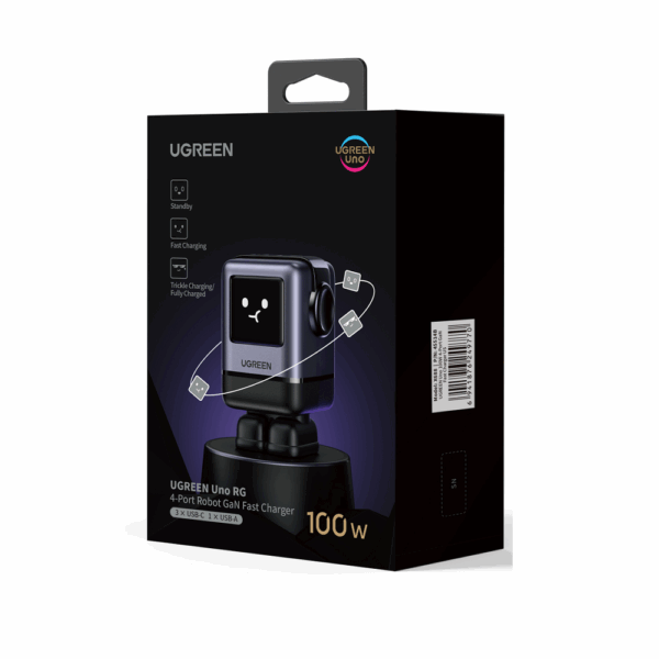 Φορτιστής Σπιτιού GaN PD 100W UGREEN X688 45515 4 Θέσεων Γκρί
