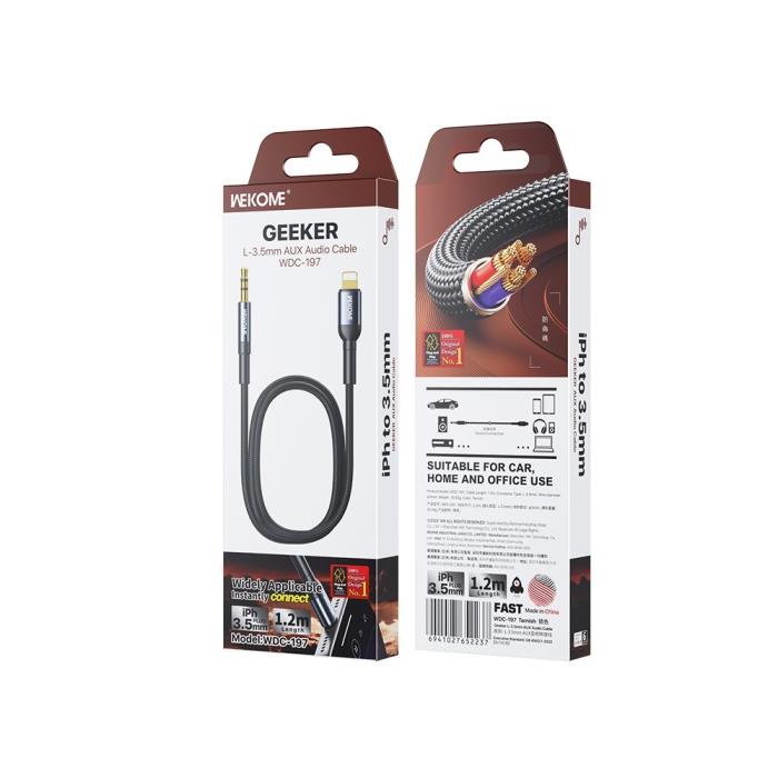Αντάπτορας Ήχου Lightining σε 3.5mm M/M WK WDC-197