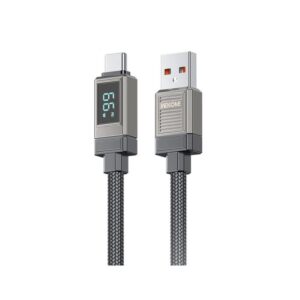 Καλώδιο Φόρτισης WK WDC-39 USB σε USB-C 66W 1.2m Μαύρο