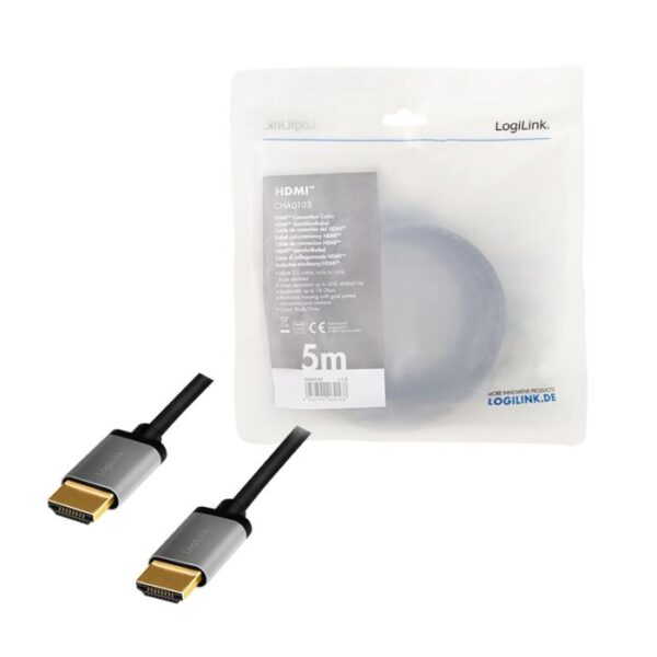 Καλώδιο HDMI M/M 4K/60Hz LogiLink CHA013 5m