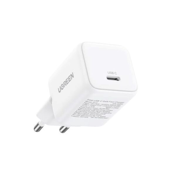 Φορτιστής Σπιτιού GaN PD 20W UGREEN X512 55554 1 Θέσης Λευκό