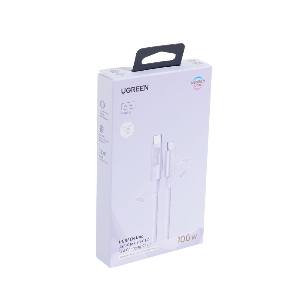 Καλώδιο Φόρτισης UGREEN L509 65216 USB-C σε USB-C PD 100W 2m Μώβ