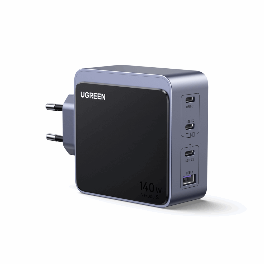 Φορτιστής Σπιτιού GaN PD 140W UGREEN X570 45575 4 Θέσεων Γκρί