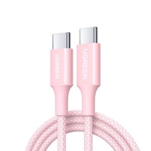 Καλώδιο Φόρτισης UGREEN L501 65246 USB-C σε USB-C PD 60W 2m Ροζ