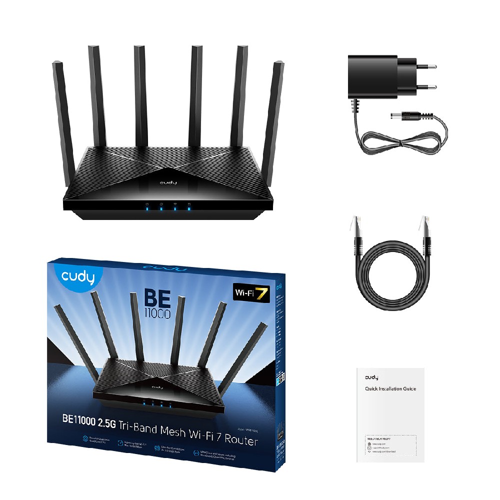 Access Point Cudy WR11000 Wi-Fi7 BE11000 2.5G Tri-Band