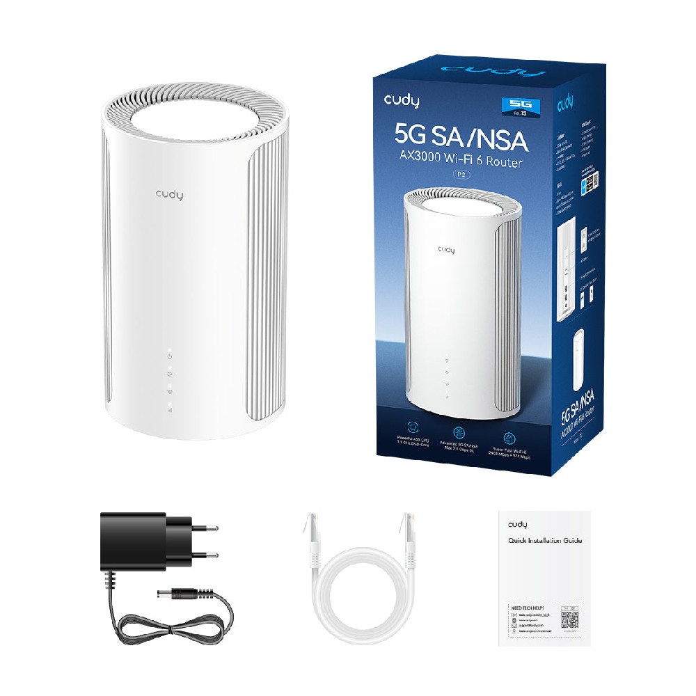 Router 5G Cudy P2 Wi-Fi6 AX3000 Cat.12