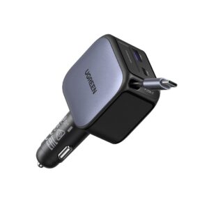 Φορτιστής Αυτοκινήτου 90W UGREEN EC603 55909B 2 Θέσεων, με καλώδιο USB-C 60W Γκρί
