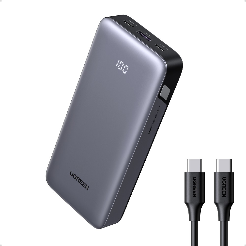 Power Bank 20000mAh PD 30W UGREEN PB532 55989B 3 Θέσεων Γκρι