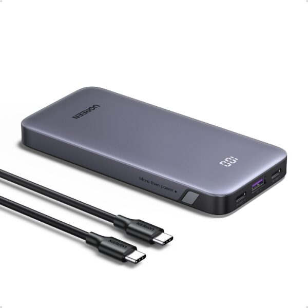 Power Bank 10000mAh PD 30W UGREEN PB535 55994B 3 Θέσεων Γκρι