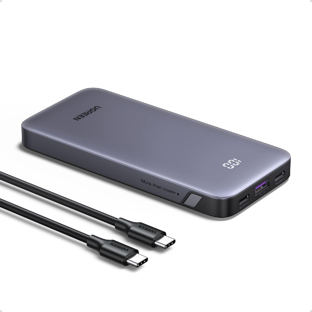 Power Bank 10000mAh PD 30W UGREEN PB535 55994B 3 Θέσεων Γκρι