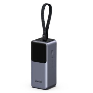 Power Bank 20000mAh PD 130W UGREEN PB723 55365B 2 Θέσεων, με καλώδιο USB-C Γκρι