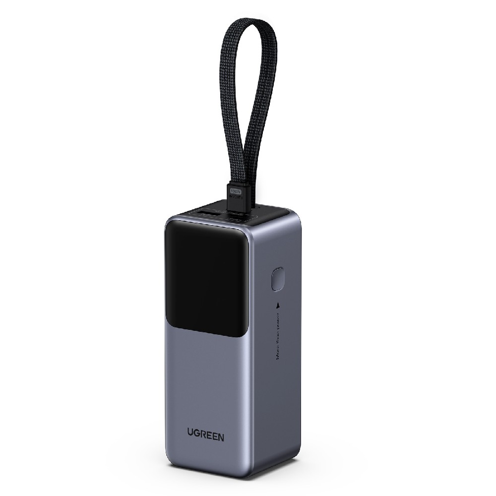 Power Bank 20000mAh PD 130W UGREEN PB723 55365B 2 Θέσεων, με καλώδιο USB-C Γκρι