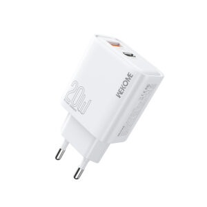 Φορτιστής Σπιτιού PD 20W WK WP-U60 2 Θέσεων Λευκό