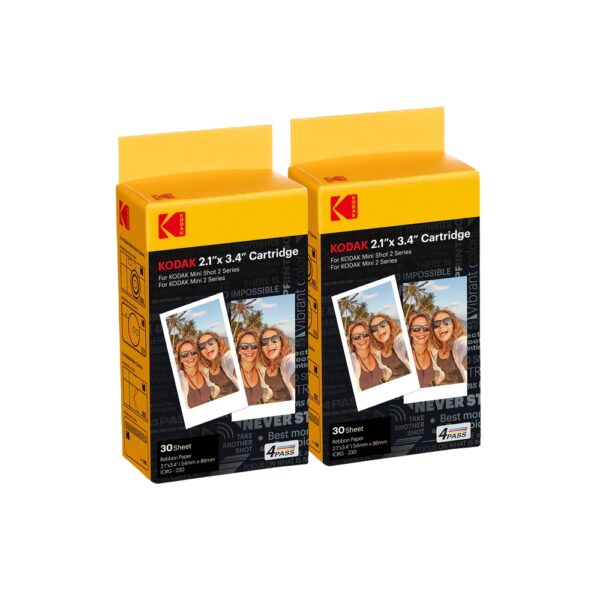Aνταλλακτικό Φωτογραφικό Χαρτί Kodak για Κάμερα Mini Shot 2 (60τμχ)