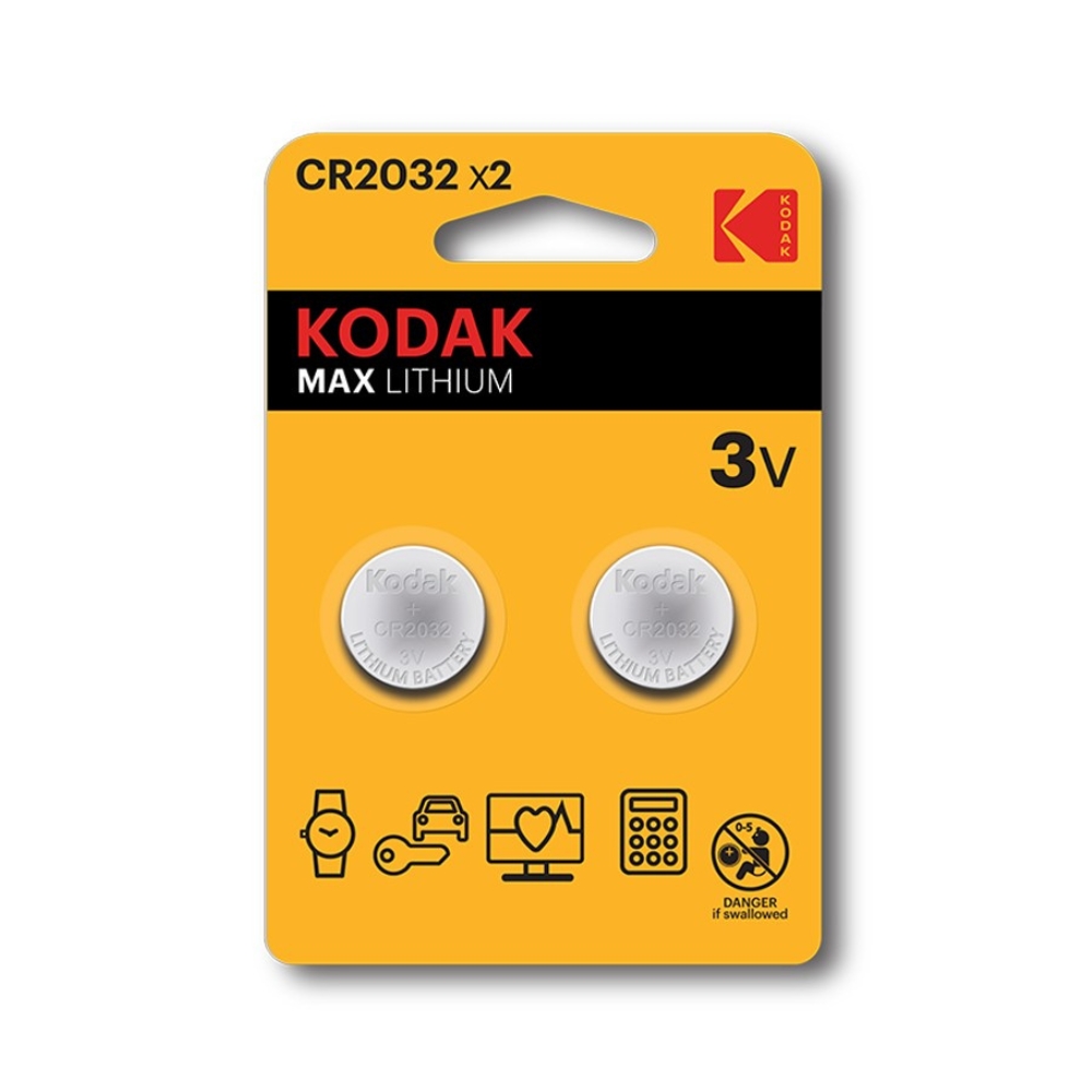 Μπαταρίες Λιθίου Kodak CR2032 (2τμχ)