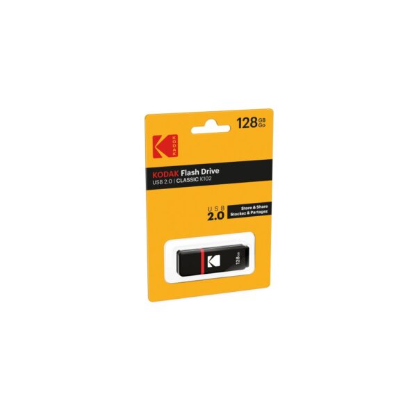 USB Stick Kodak K102 128GB Usb 2.0 Μαύρο