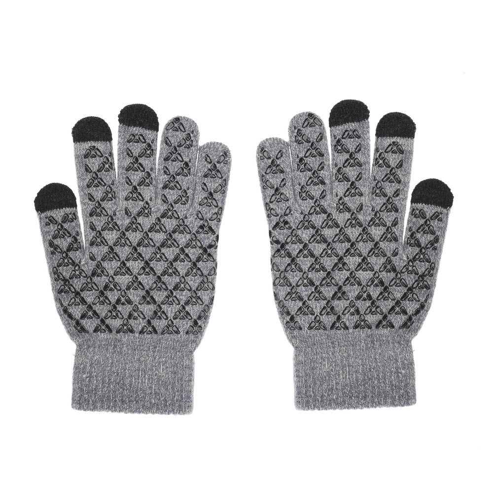 02dd121173fbdad7c95ad95d588e7163 Touch screen gloves TRIANGLE for Man grey