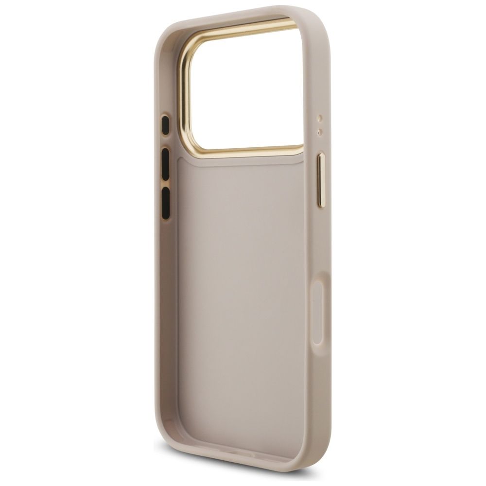 03064945e0aadadb0eeac14172fbe44e GUESS case for IPHONE 17 Pro GUHCP17LP4G4BCSP (PU W/ Big 4G Classic & Big Strap Metal Buttons) pink