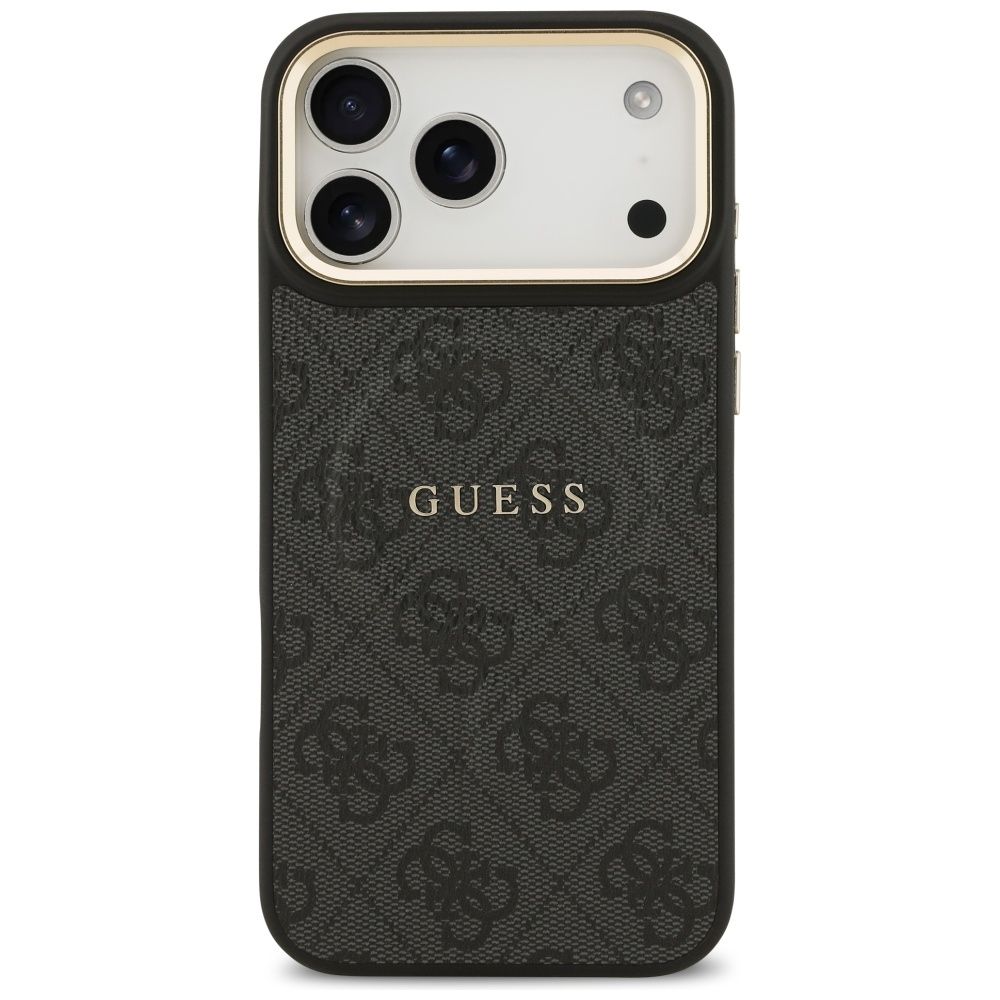 GUESS case for IPHONE 17 Pro Max compatible with MagSafe GUHMP17XP4MSEGCK (PU 4G W/ Classic) black