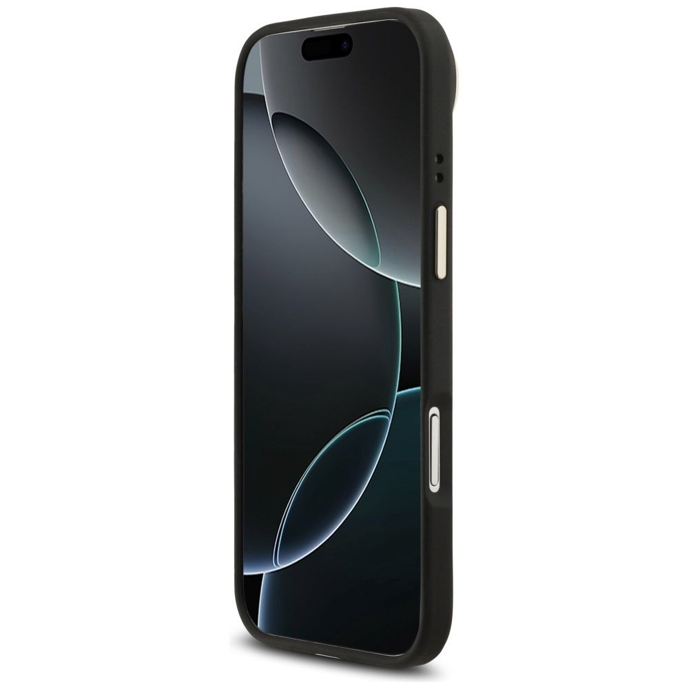 03e1475ee605804f1a175953fc97e731 GUESS case for IPHONE 17 Air compatible with MagSafe GUHMP17MPSAMSECK (PU W/ Peony Hot Stamp) black