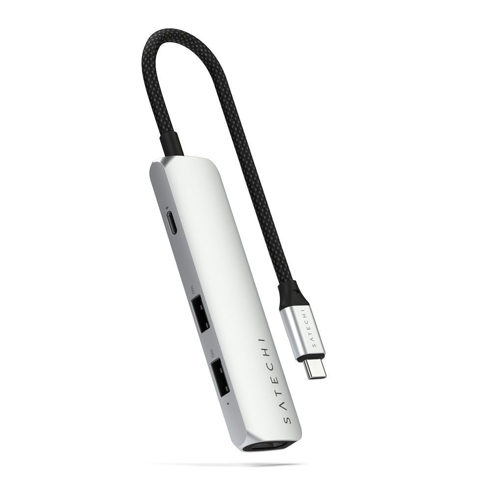 SATECHI adapter HUB 4in1 Type C ST-P4SS silver