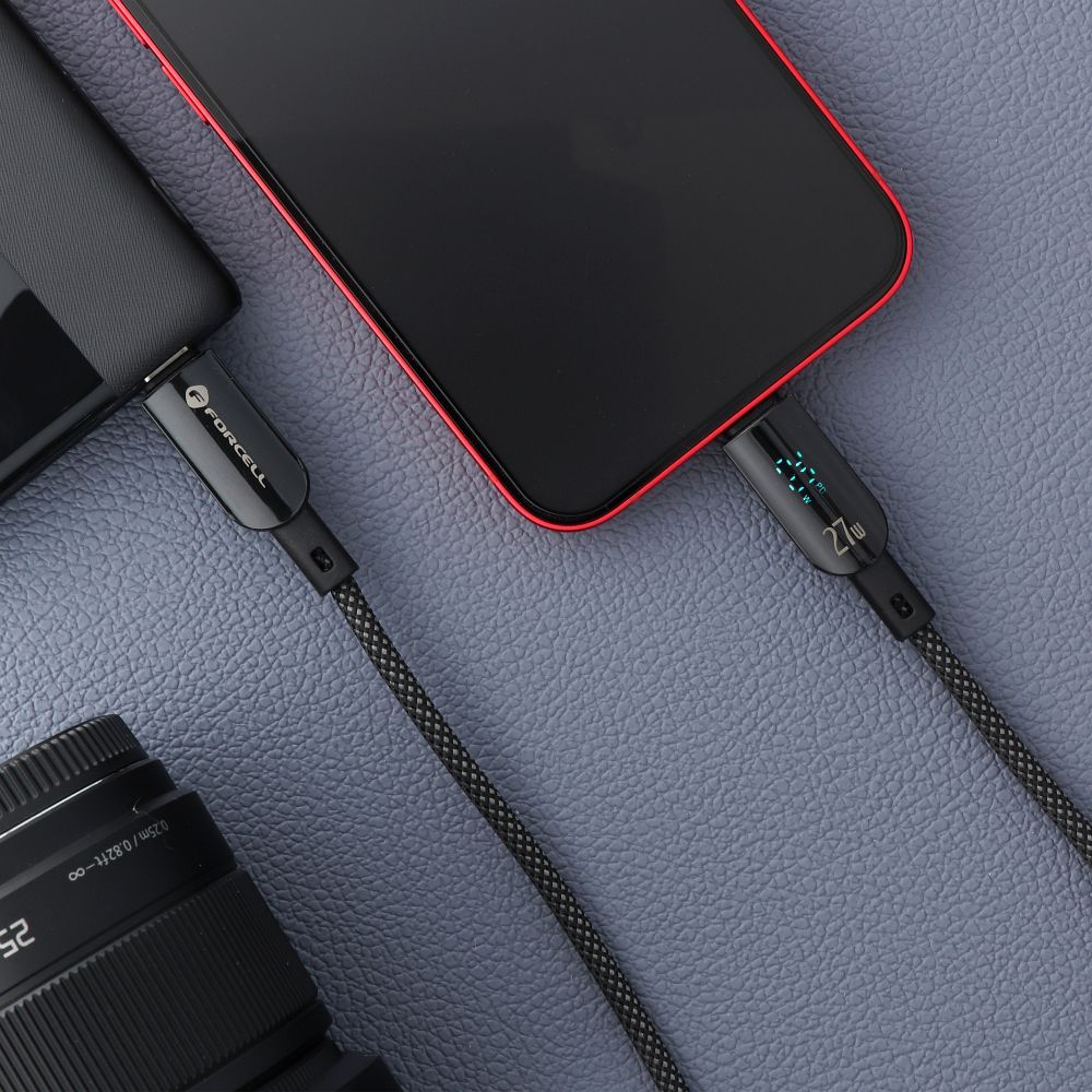 FORCELL F-ENERGY C276 cable Type C to Lightning PD 3A 27W Digital 1,2 m black