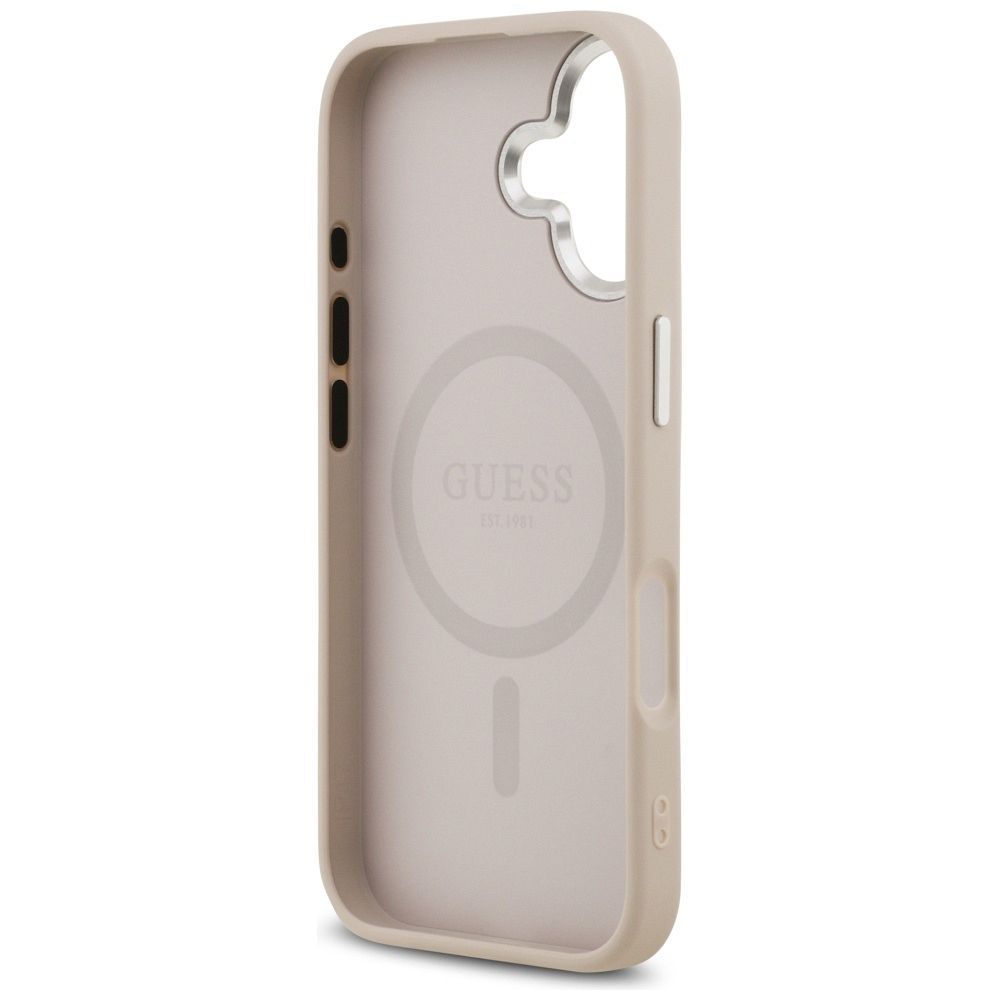 094ceb282b42881431955e057190d217 GUESS case for IPHONE 17 compatible with MagSafe GUHMP17SPSDTSCMP (PU W/ Triangle Logo) pink