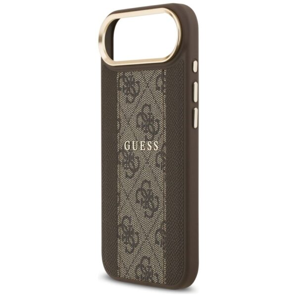 09c971d4afe267e640abeeda81e5fa9a GUESS case for IPHONE 17 Air compatible with MagSafe GUHMP17MPG4SEMCW (PU W/ 4G Stripe) brown