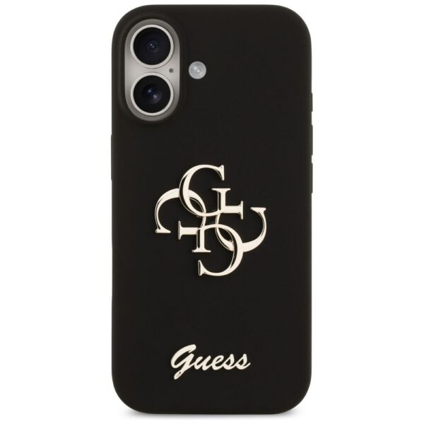 GUESS case for IPHONE 17 GUHCP17SSC4GSMK (Silicone W/ Big 4G Script) black