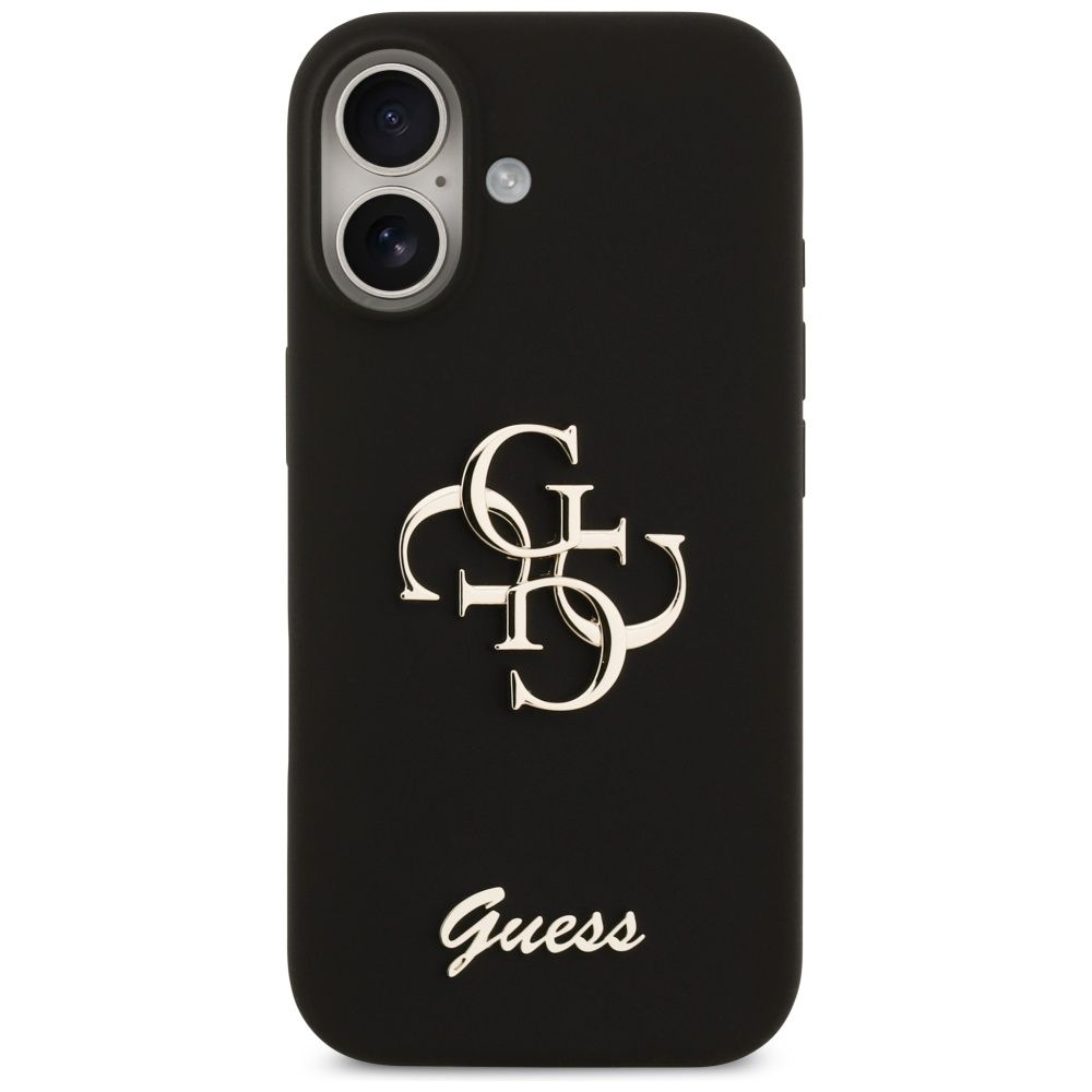 GUESS case for IPHONE 17 GUHCP17SSC4GSMK (Silicone W/ Big 4G Script) black