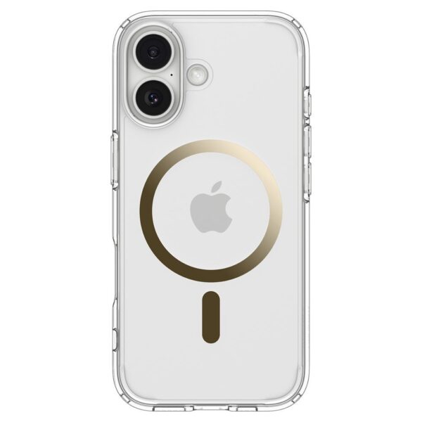 0a53f23ddaf43a6b6bb3f0ab5371bed4 SPIGEN case ULTRA HYBRID MAG compatible with MagSafe for IPHONE 17 clear gold