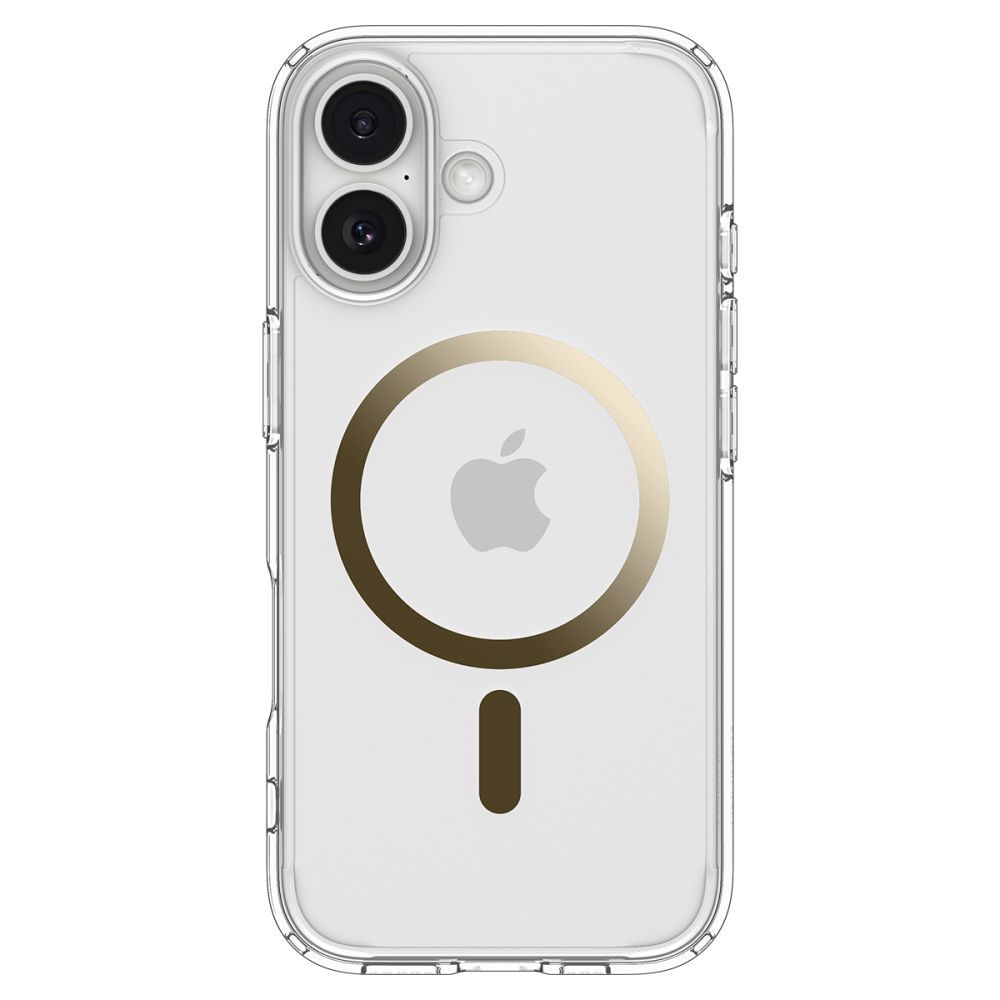 0a53f23ddaf43a6b6bb3f0ab5371bed4 SPIGEN case ULTRA HYBRID MAG compatible with MagSafe for IPHONE 17 clear gold