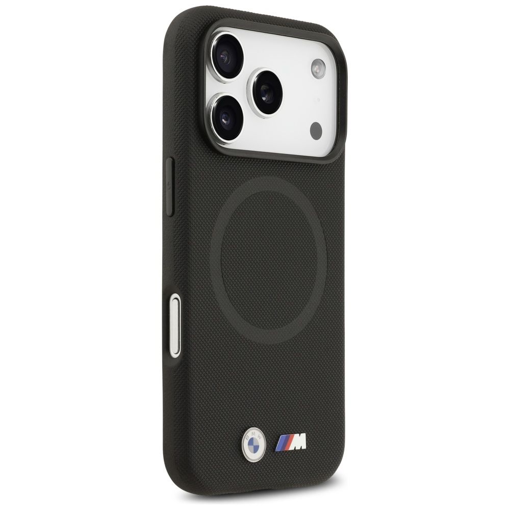 0a94f45d2991f7da912df5ebbdbeddf6 BMW case for IPHONE 17 Pro Max compatible with MagSafe BMHMP17X25PFWSMK (PU FW Metal Logo) black