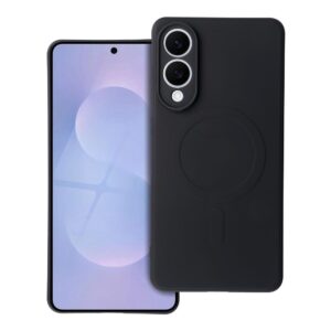 SILICONE MAG COVER case compatible with MagSafe for SAMSUNG S25 Edge black