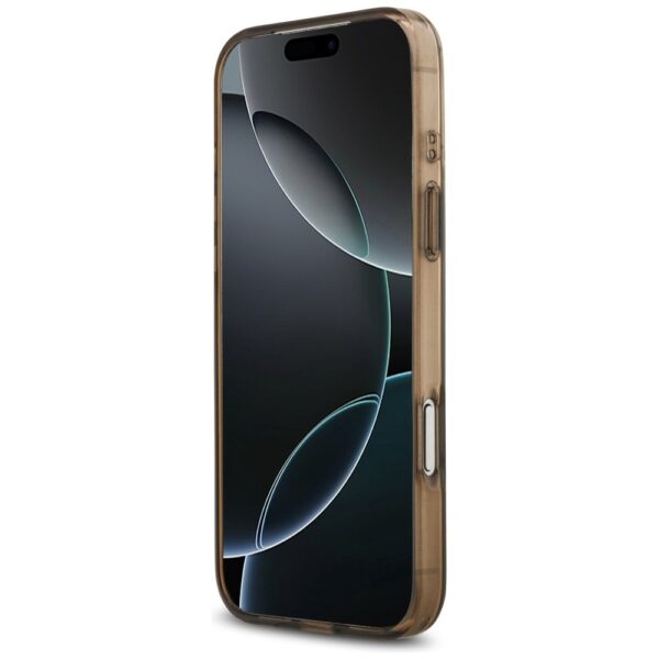 GUESS case for IPHONE 17 Pro Max compatible with MagSafe GUHMP17XH4DTEW (IML 4G Background) brown