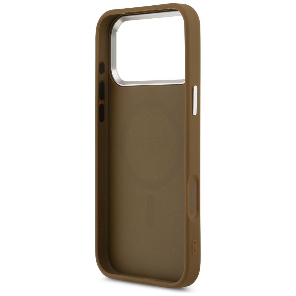 0d0a546d914e6798e5de589ca76e34d6 GUESS case for IPHONE 17 Pro Max compatible with MagSafe GUHMP17XPSDTSCMW (PU W/ Triangle Logo) brown