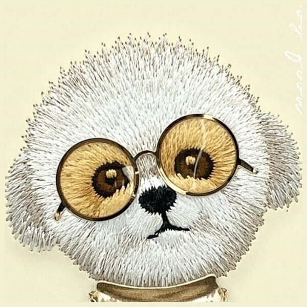 NIMMY case GLASSES COOL DOG for IPHONE 15 khaki