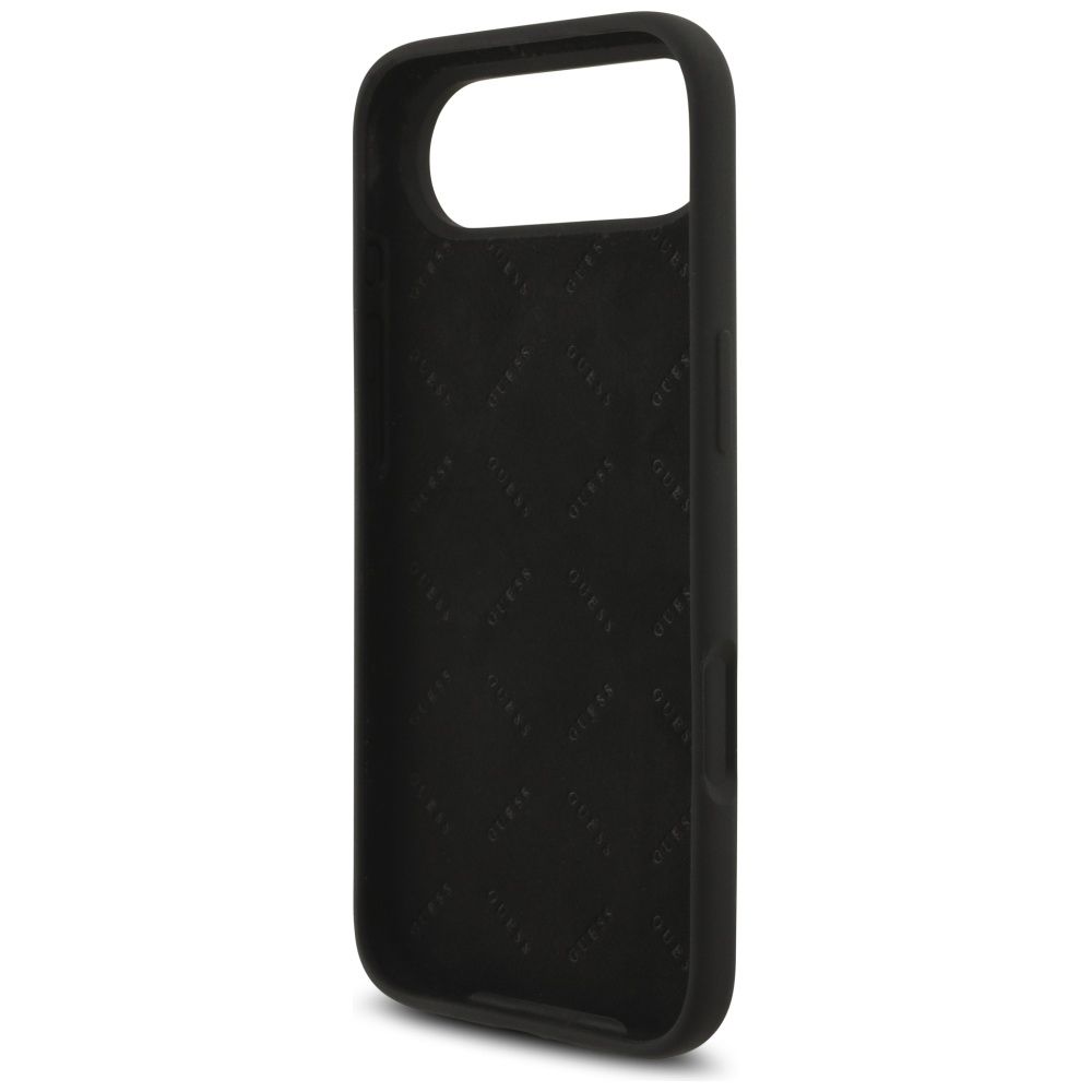 0f4a7a15f98a93bea462e0bc17bb2d55 GUESS case for IPHONE 17 Air GUHCP17MSC4GSMK (Silicone W/ Big 4G Script) black