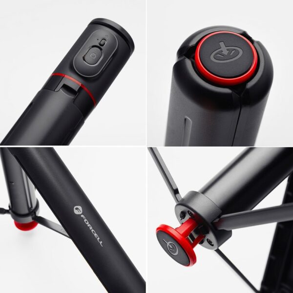 0f99eb74eac856ebf82afeec03b0c338 FORCELL F-GRIP F170XL automatic selfie stick with remote controler tripod black