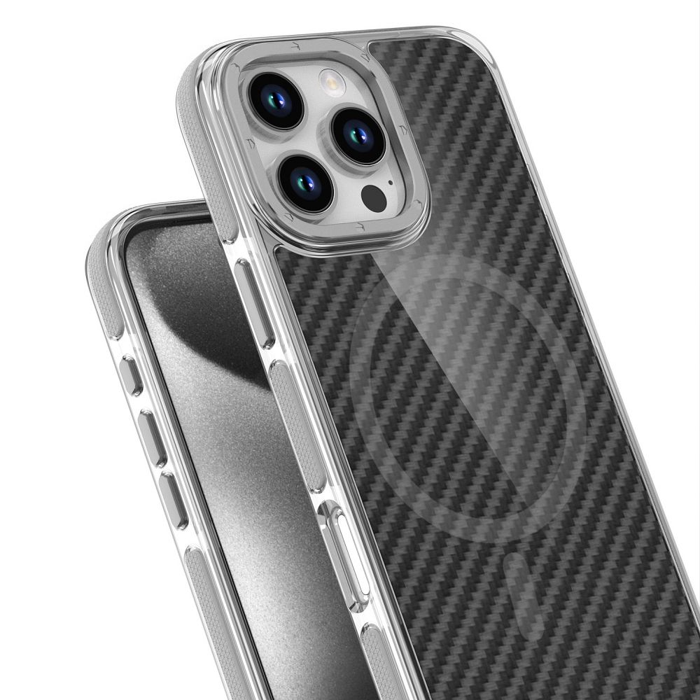 FIBER Case comapitble with MagSafe for IPHONE 17 PRO MAX grey