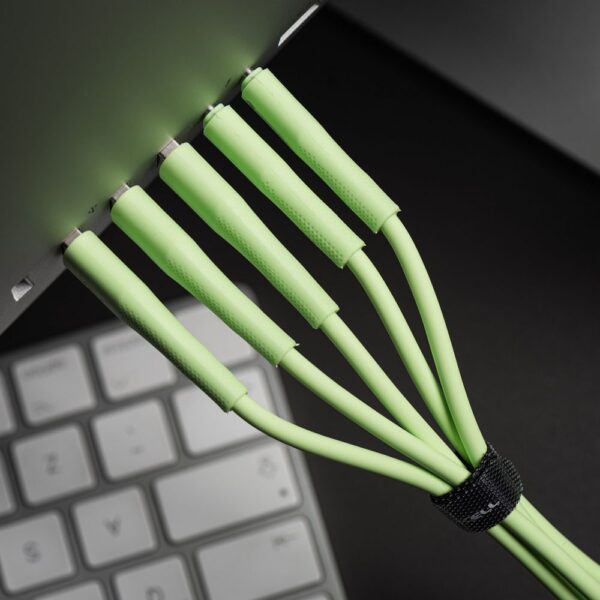 FORCELL F-ENERGY C346 cable Type C to Lightning PD 3A 27W Silicone 1 m green