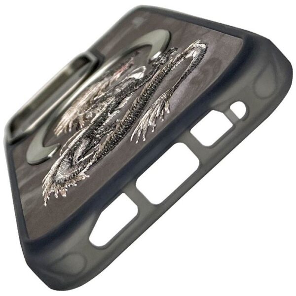 NIMMY case DRAGON compatible with MagSafe for IPHONE 16 Pro gray