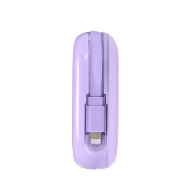 Joyroom powerbank 10000mAh Jelly Series 22.5W with built-in Lightning cable purple (JR-L003)eng