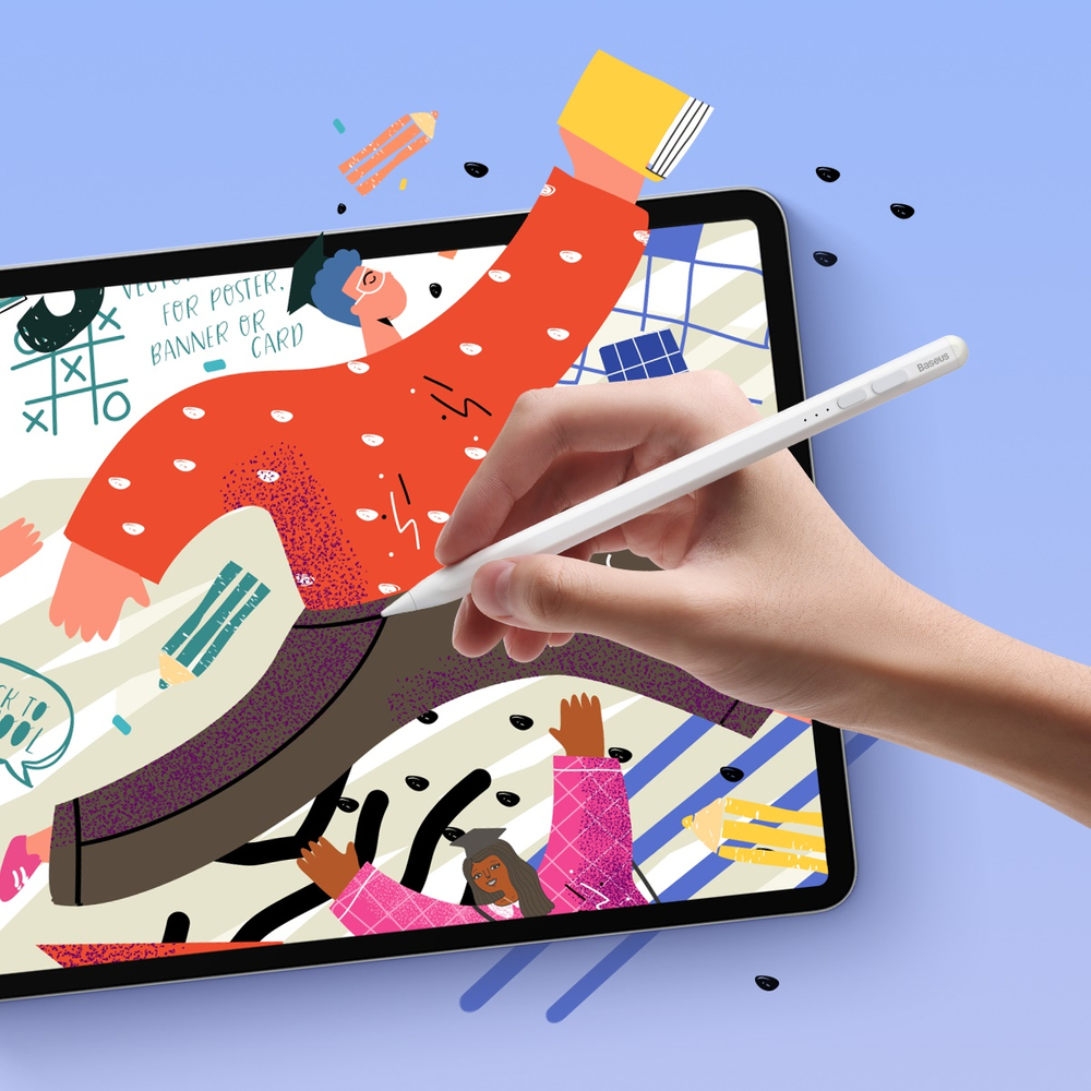 Active stylus for iPad Baseus Smooth Writing 2 SXBC060502 - whiteeng