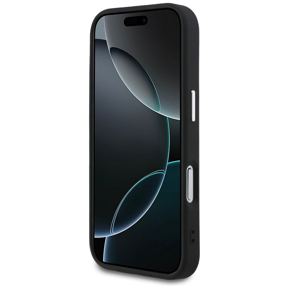 14730a91793f56f607a9ce0aff65517c GUESS case for IPHONE 17 Pro compatible with MagSafe GUHMP17LPSAREGSK (PU W/ Classic Logo) black
