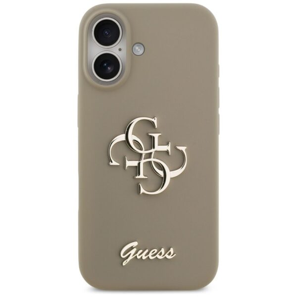 14a324cbee71d74a1ddc6f365eeb3146 GUESS case for IPHONE 17 GUHCP17SSC4GSMW (Silicone W/ Big 4G Script) brown