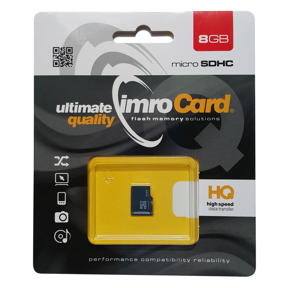 152439_oryg Imro memory card 8GB microSDHC cl. 4